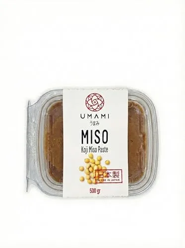 Umami Shiro Miso Japonés 500g - Pasta de Miso Blanco Artesanal - Producida en Japón con Soja Local - Ideal para Sopa, Caldos y Marinados