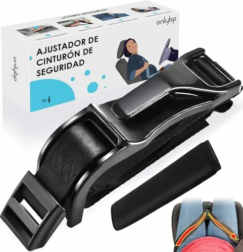 OnlyBP® Ajustador de Cinturón para Embarazadas – Mayor Comodidad y Protección Durante el Embarazo – Sujeta la Banda Abdominal del Cinturón para Viajar Más Cómoda