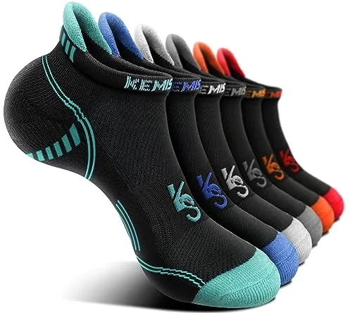 KEMISANT Calcetines Tobilleros Hombre 6 Pares, Calcetines Cortos Deporte Running Ciclismo Hombre(6Pares,43-46)
