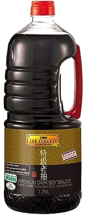 Lee Kum Kee Salsa de Soja Oscura Premium, salsa para condimentar a base de soja, 1 x 1,75 l