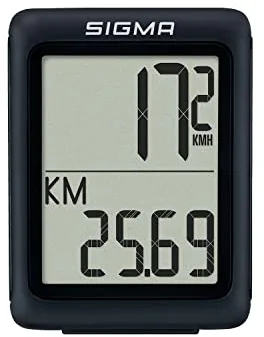 Sigma BC 5.0 WR | ciclocomputador con Cable con 5 Funciones | ciclocomputador para Principiantes | fácil de Usar con Botones Grandes y diseño Claro