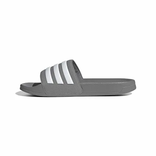 adidas Unisex adulto Adilette Shower Slides, Grey Three / Cloud White / Grey Three, 43 EU