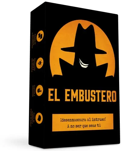 Oh Happy Games - El Embustero - ¿Conseguirás desenmascararlo? ¡Faroles, Creatividad, Juegos de Palabras y sospechas! Juego de Mesa - Familiar, Adultos y Chicos