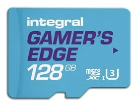 Integral Tarjeta Micro SD Gamer's Edge de Integral 128GB para Nintendo Switch - Carga, guarda y almacena con rapidez juegos, DLC y datos, creada para Nintendo Switch, Switch Lite y Switch OLED.