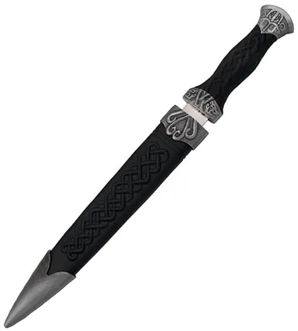 Daga Antigua S0238 Negro/níquel | Cuchillo-puñal templario histórico de coleccionista con Vaina. Colección de artículos Antiguos…