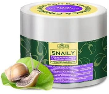 LUMINER Crema Baba de Caracol 150 ml – Crema Facial con 70% Baba de Caracol, Ácido Hialurónico y Vitamina C – Hidratante, Regeneradora, Antiarrugas y Reafirmante para Todo Tipo de Piel