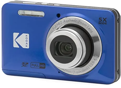 KODAK Camara Digital Pixpro FZ55/ 16MP/ Zoom Eptico 5X/ Azul