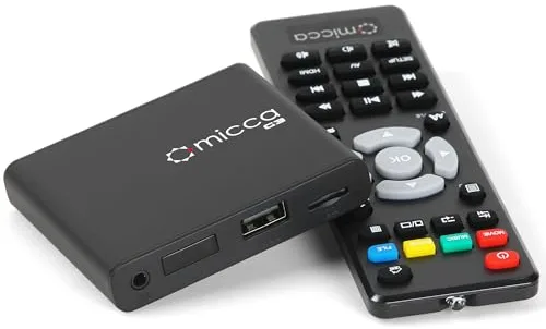 Micca G3 2K Reproductor multimedia digital USB y tarjetas MicroSD, señalización digital, H.265/HEVC H.264/AVC MP4 MKV Videos MP3 Música JPG fotos, 4K HDMI, AV analógico