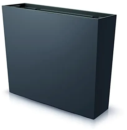 Prosperplast Jardinera para balcón urbi Case, con depósito, Dimensiones (mm) 580x180x498, Color Antracita