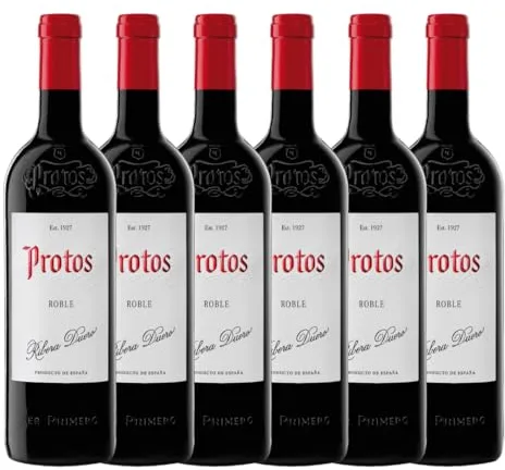 Protos Roble Vino Tinto 2023 Tempranillo 100%, D.O. Ribera del Duero, Caja de 6 botellas botellas 75cl