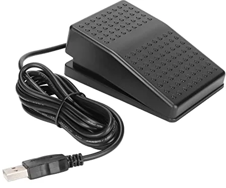 Control de Interruptor de Pie USB, Videojuego de Pedal, Teclado de PC Personalizado, Tecla Multimedia, Teclado Programable, Juego de Ratón, Acción, Pedal de Interruptor de Pie único con Interfaz USB a