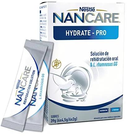 Nestlé NANCARE HYDRATE-PRO - Polvo 6(4,5g+2g) - Complemento infantil