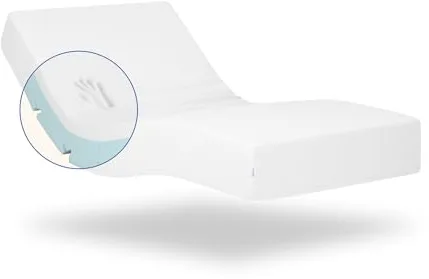 Geriafy - Colchón viscoelástico 105x190 | 20 cm de Grosor | Funda Tencel Tejido Fresco y Suave | Apto para Camas articuladas y Normales | Espuma con Memoria