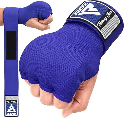 RDX Gel Vendas de Boxeo para Manos Guantes Interiores, Muñequeras Rápidas de 100 cm de Largo, Elásticos, Puño Acolchado Protección para Manos, Muay Thai MMA Artes Marciales Vendas de Entrenamiento
