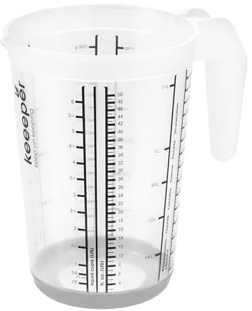 keeeper Jarra medidora con base antideslizante, 1,5 L, Massimo, Gris Nordic