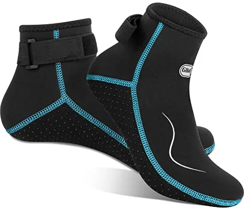 Gimilife Calcetines Neopreno, 3mm Escarpines Calcetines Hombre Mujer, Escarpines Buceo para buceo, snorkel, natación, surf, vela, kayak