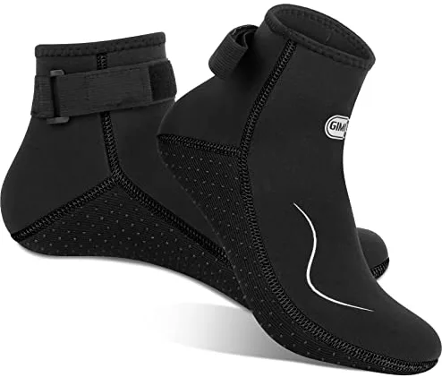 Gimilife Calcetines Neopreno, 3mm Escarpines Calcetines Hombre Mujer, Escarpines Buceo para buceo, snorkel, natación, surf, vela, kayak