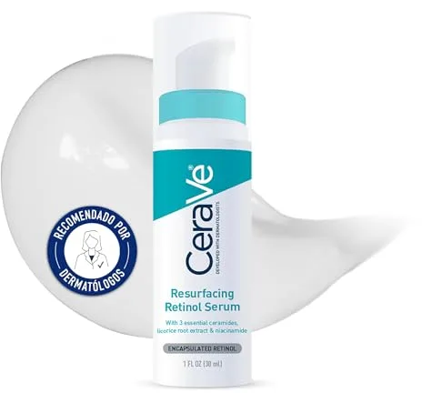 CeraVe Sérum Retinol Anti-Marcas, Atenúa las Marcas del Acné, Minimiza los Poros, Enriquecido con Retinol Encapsulado y Ceramidas Esenciales, Idóneo Para Pieles con Cicatrices de Acné, 30ml