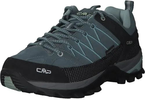 CMP Rigel Bajo Wmn Trekking Zapatos WP Zapatos de Senderismo de Mujer, Verde Mineral Verde, 38 EU