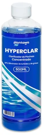 PLANTAWA Clarificador de Agua Piscinas 500 ml | Clarificante Piscina Super Concentrado para Eliminar Turbidez y Grasa | Eliminador de Turbidez Piscina de Fácil Dosificación. Agua Transparente