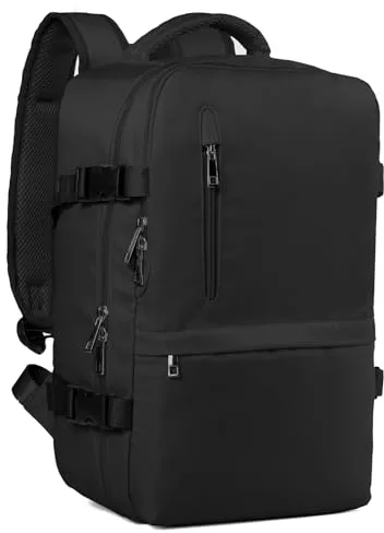 Hayayu Mochila Viaje Cabina Avion 40x20x25, Mochilas Cabina para Ryanair 40x30x20cm Maletas De Viaje Mujer Hombre Equipaje De Mano 40x20x25 Bolsa 20L con Orificio De Carga Y Bolsillo Antirrobo