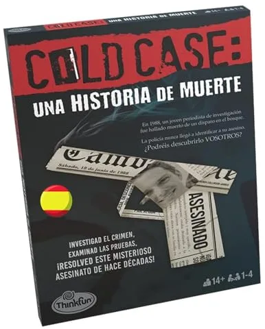 Thinkfun - Scape Room Cold Case 1 | Juegos De Mesa Adulto | Juego De Mesa Resolver Crimen | Asesinato para Principiantes | Casos Policiales Resolver Juegos | Edición En Español