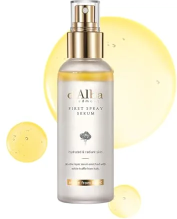 d'alba First Spray Serum con Trufas Blancas Italianas, Cuidado de la piel vegano, bruma facial hidratante para todo tipo de piel, spray multifuncional, Skincare coreano (100ml)
