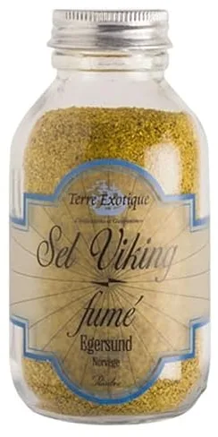 Sal vikinga ahumada gourmet 225 g, cristales crujientes de Noruega para carnes, pescados, verduras y huevos, sal de acabado con aroma a humo suave