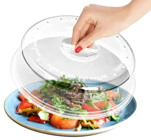 Tapa Microondas Libre BPA para Cocina - Perfecta para Proteger Platos de Comida - Tapadera de 24 cm de Diámetro - Fabricado en España
