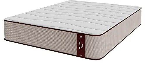 Cecotec Colchón Híbrido Flow 6900 Hybrid 90x200. Multicapa, Núcleo de Muelles Ensacados SpringCore y Viscoelástica ViscoCare, Altura 28 cm, Firmeza Medio Alta, SeparateMuv & BreathSoft