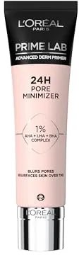 L'Oréal Paris Primer Minimizador de Poros 24h, Reduce las imperfecciones y minimiza los poros, Hasta 24h de fijación, Prime Lab Pore Minimizer, 30 ml