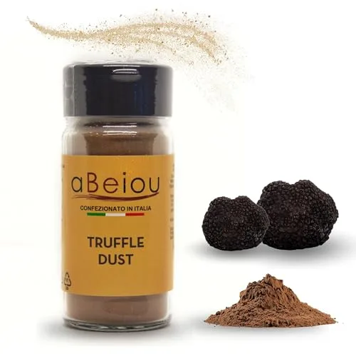 aBeiou. Trufa en polvo 50g extra gourmet 100% italiano, tapón dosificador para sazonar, ideal para cocinar sin conservantes con trufa real italiana delicatessen ideal regalos