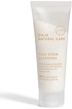 NATURAL CARE Exfoliante Limpiador Facial Cremoso | Exfoliación Suave | Piel Seca y Deshidratada| Vegano de ZIAJA