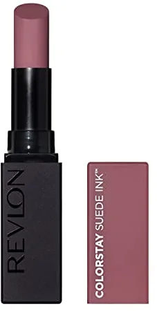 Revlon ColorStay Suede Ink, Pintalabios Mate de Larga duración, Enriquecido con Vitamina E, Tono 012 Power Trip