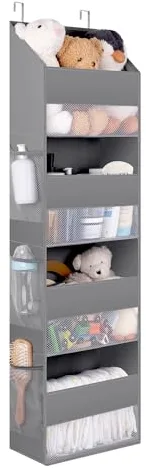 GRANNY SAYS Organizador Puerta Colgante de 4 Bolsillos, Pack de 1 Organizador Colgante sobre la Puerta, Organizador Puerta, Organizador Colgante Puerta, Over Door Hanging Organizer, Gris