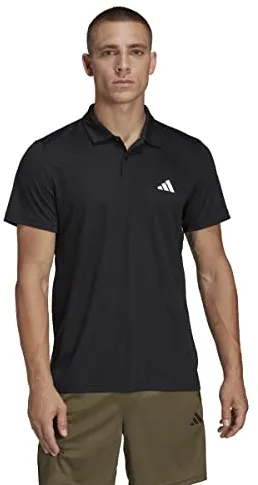 Adidas Hombre Train Essentials Training Polo Shirt, Black/White, M