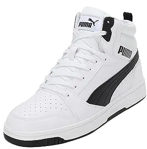PUMA Rebound V6, Zapatillas Unisex adulto, Puma White Puma Black, 48 EU