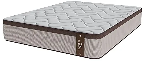 Cecotec Colchón Híbrido Flow 7990 Hybrid 135x190. Multicapa, Núcleo de Muelles Ensacados SpringCore y Viscoelástica ViscoCare+, Altura 30 cm, Firmeza Medio Alta, SeparateMuv & BreathSoft