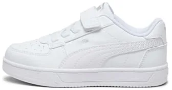Puma Unisex Kids Puma Caven 2.0 Ac+ Ps Sneakers, Puma White-Puma Silver-Puma Black, 32 EU