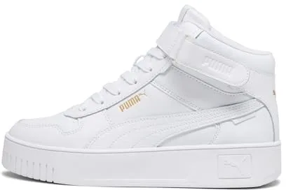 PUMA Women Carina Street Mid Zapatillas, White Gold, 37 EU