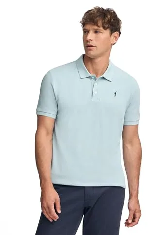 Polo Club Polo Manga Corta Azul Cielo Algodón Verano - Poloshirt for Men - Cómodo para Hombre