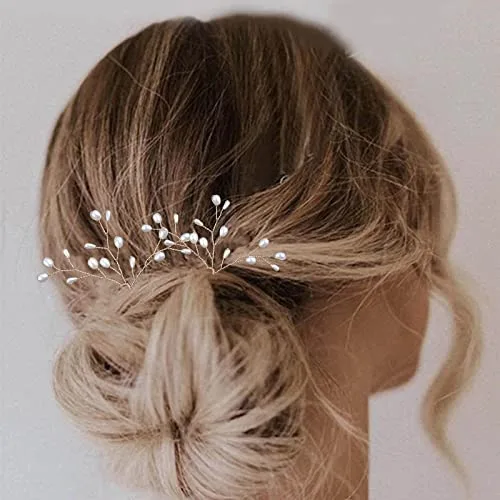 Wendalern Pasadores De Pelo De La Boda Pasador De Pelo De La Novia De Perlas Cultivadas Pasador De Pelo De Perlas De Oro Postizo Accesorios Para El Cabello Decorativo Para Las Mujeres Y Las Niñas