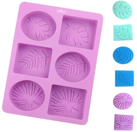 Molde Jabon, Moldes Jabones Artesanales, Moldes de Silicona para Jabones, Moldes Hacer Jabón, Suministros para Hacer Jabón Molde para Hornear Muffins de Cupcake Antiadherente Suave para Manualidade