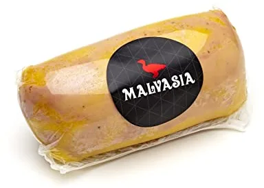 MALVASIA Foie Gras Entero Mi Cuit, Textura Melosa y Sabor Fuerte, Elaboración Artesanal, Sin Gluten, 250gr
