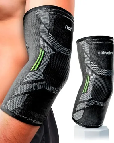 NativoDex Codera de Compresión para Epicondilitis y Tendinitis, para Hombre y Mujer, Codera Deportiva para Codo de Tenista, Crossfit, Codo Golfista