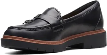 Clarks Westlynn BellaLoafer para Mujer, Piel Negra, 38 EU