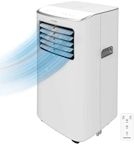 Cecotec Aire Acondicionado Portátil con Mando a Distancia y Control Táctil ForceClima 7400 Touch. 7000 BTU, Pantalla LED, 4 Modos, 2 Velocidades, Cobertura 15-20m2