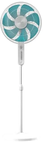 Cecotec Ventilador de Pie EnergySilence 610 Max Flow. 70W, Diámetro de 16", 7 Aspas, Temporizador 2h, 4 Velocidades, Oscilación de 90º y Altura Ajustable hasta 130cm
