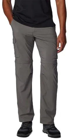 Columbia Hombre Pantalones Utilitarios Convertibles, Silver Ridge