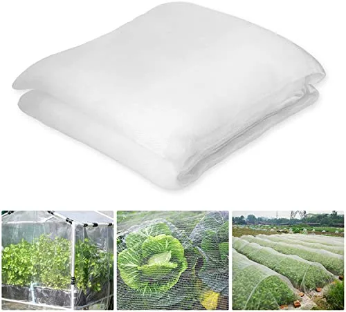 Malla Antipajaros, 3 x 6 m Red Antipajaros, Red Anti Insectos, Red Protectora para Vegetales, Red Anti Insectos para Plantas, Red Protección Insectos Huerto Adecuado para Verduras Plantas